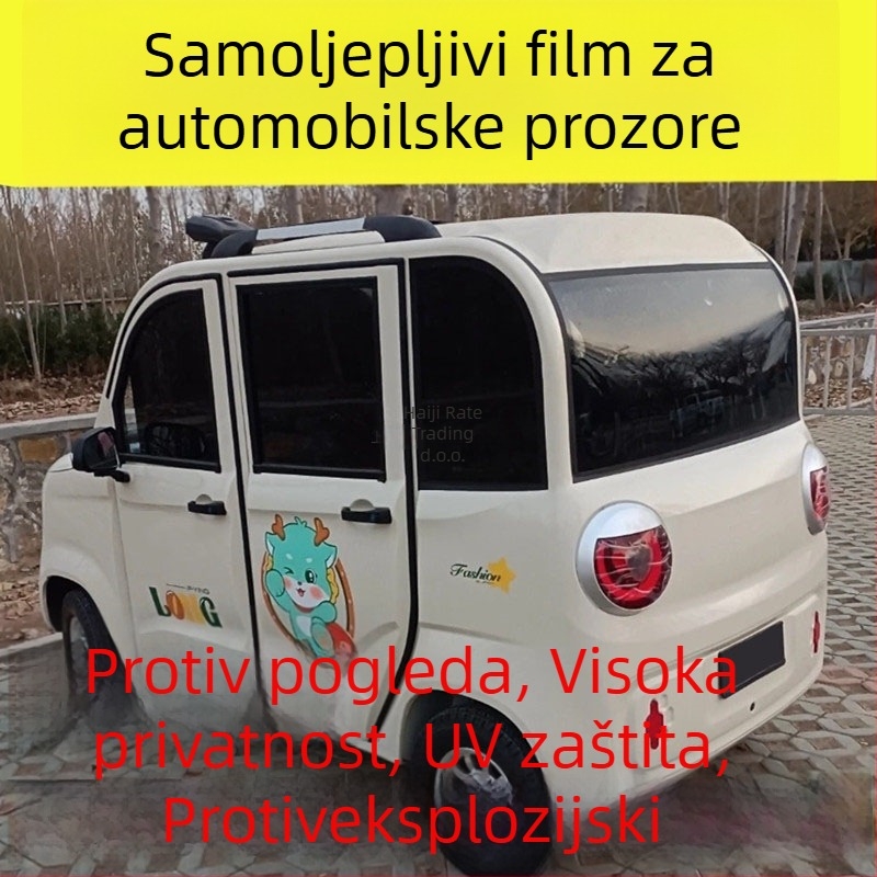 Komplet auto folija za prozore - samoljepljiva, nano keramička izolacija, propusnost svjetla 51–60%, 6-godišnje jamstvo