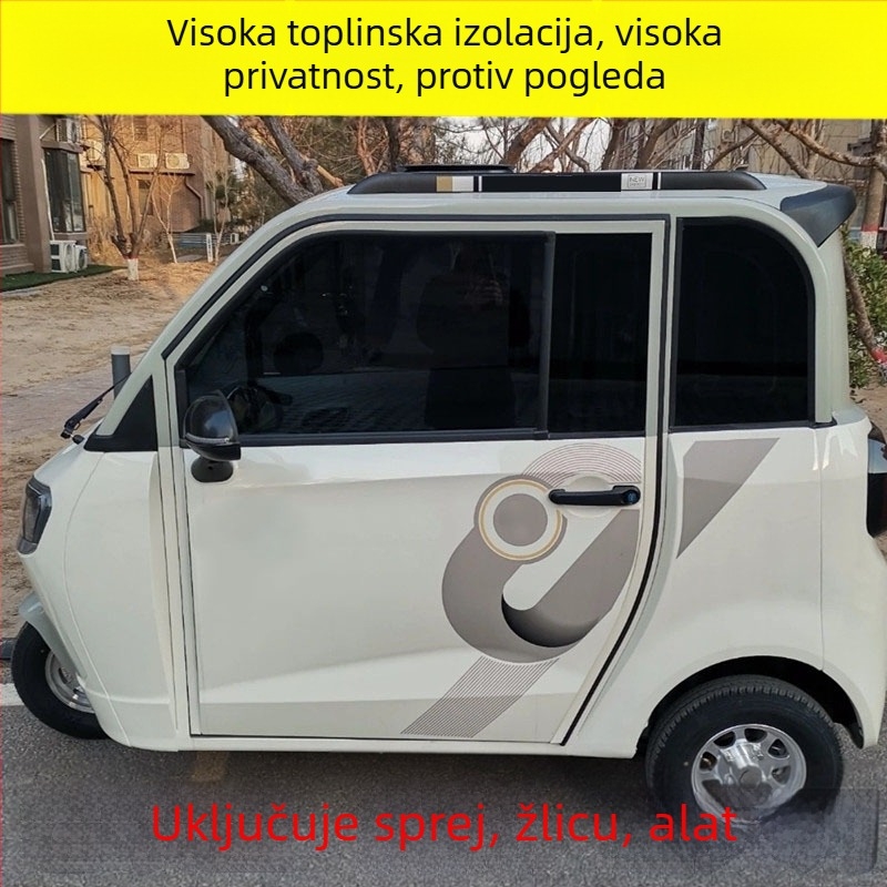 Komplet auto folija za prozore - samoljepljiva, nano keramička izolacija, propusnost svjetla 51–60%, 6-godišnje jamstvo