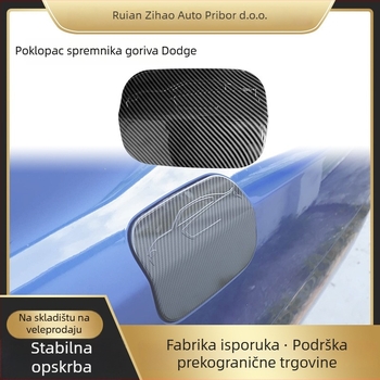 Dodge Challenger 2015-2021 ABS naljepnica za vanjsku dekoraciju poklopca spremnika goriva s karbonskim uzorkom