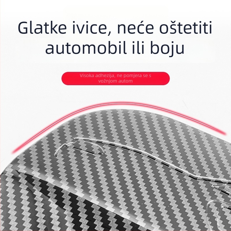 Dodge Challenger 2015-2021 ABS naljepnica za vanjsku dekoraciju poklopca spremnika goriva s karbonskim uzorkom
