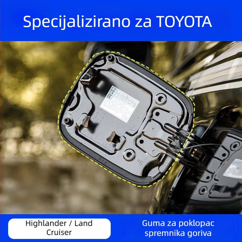 Brtveni prsten poklopca spremnika goriva za Toyota Highlander, Crown i Lu Fang — SBS materijal, Street Ficus, podrška za ugradnju