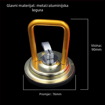 Metalna usisna čašica za staklo, pločice, pod i strop; za demontažu kapice kotača i retrovizora