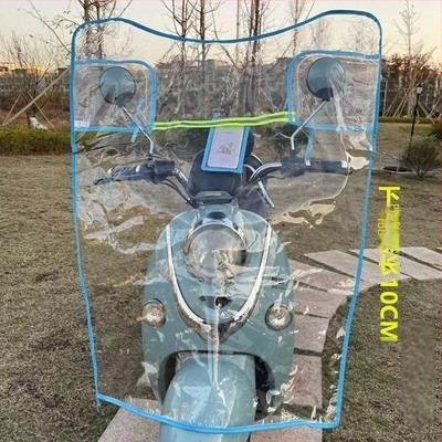 Novo vjetrobransko staklo za električne skutere i motocikle, široko prozirna zaštita od vjetra i kiše.