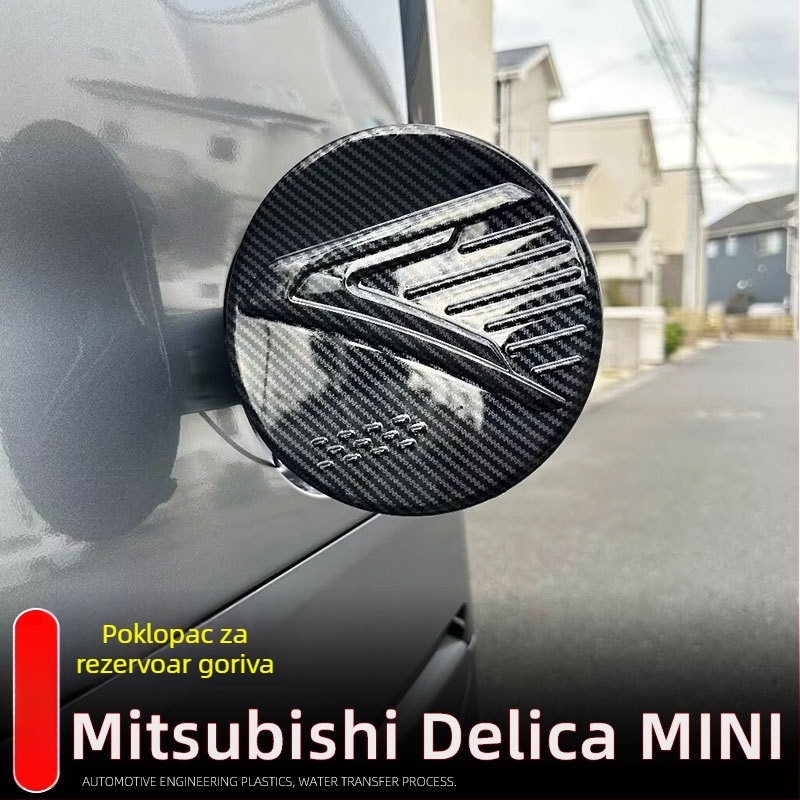 Zaštitna naljepnica poklopca spremnika goriva za Mitsubishi Delica MINI — Materijal: ABS; Marka: Little le wang; Kompatibilnost: Mitsubishi Delica MINI; Podrijetlo: Zhejiang