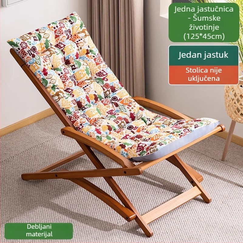 Jastuk za recliner, ljuljaču, ratan stolicu i sklopnu uredsku stolicu; pamuk materijal, pamuk punilo; crtani uzorak; pogodno za dnevni boravak i spavaću sobu