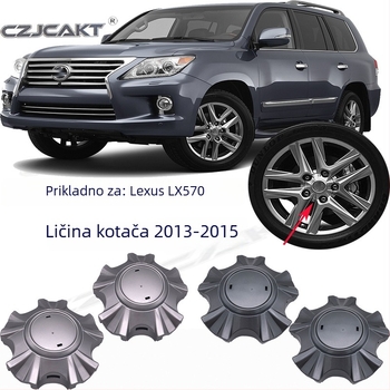 Kapica za središnji poklopac kotača za Lexus LX570 (2013-2015), ABS, CZJCAKT, broj dijela 4260B-60230 TY122, prilagodba dostupna