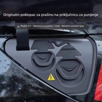 Silikonski poklop za punjački port za Tesla Model 3/Y – vodootporan, otporan na prašinu, integrirani dizajn