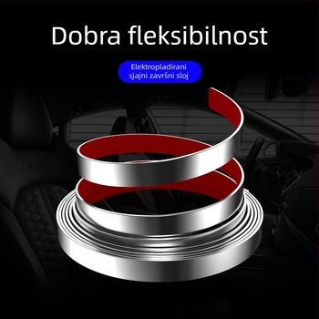 PVC kromirana dekorativna traka za karoseriju i prozore automobila, univerzalna prilagodba, kompatibilna s ručnim mjenjačem
