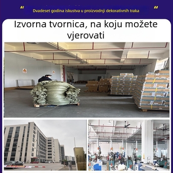 Kromirana gornja traka za prozor automobila - dekorativna zaštitna bočna traka s crnim okvirom, PVC