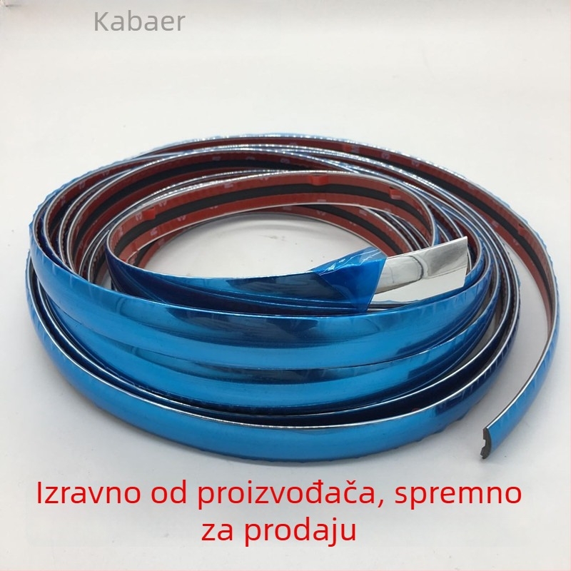Dekorativna traka za prozore automobila, kromirana sjajna traka, univerzalna zaštita karoserije i rubova vrata od ogrebotina