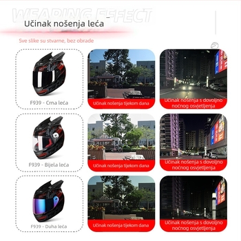 HNJ ABS kaciga za motocikle s potpuno licem, za odrasle, sve sezone, za stazu