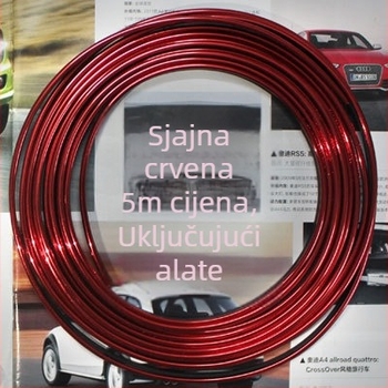 Univerzalna kromirana unutarnja ukrasna traka za ploču s instrumentima i središnju konzolu