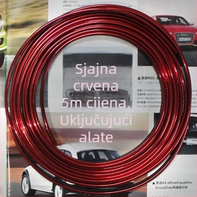 Univerzalna kromirana unutarnja ukrasna traka za ploču s instrumentima i središnju konzolu