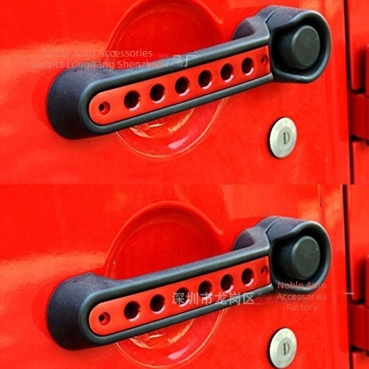 Dekorativna traka za ručicu vrata Jeep Wrangler (07-16) — aluminijska legura, prilagodljiva, kompatibilna s Jeep