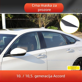 Za Honda Accord 2018-2022: dekorativne trake za prozore i sjajna bočna traka za karoseriju – vanjski dodatak