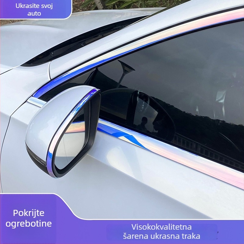 Univerzalne PVC kromirane dekorativne trake za prozore i rubove vrata, zaštitne trake karoserije