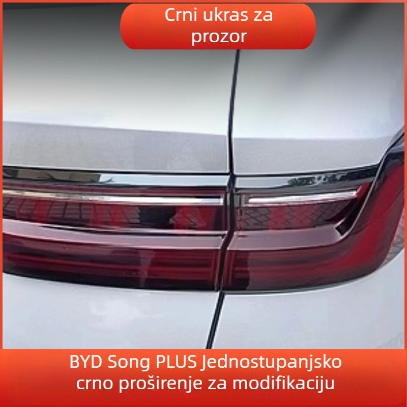 Traka za ukrašavanje prozora za BYD Song Plus DM-i/EV, crna obrada, dekorativni auto-dodatak