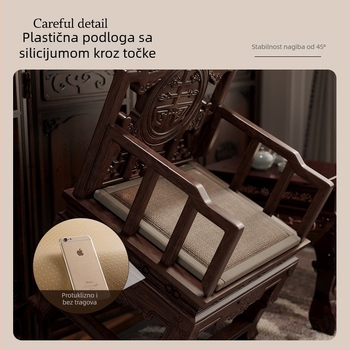 Jastuk za stolicu u kineskom stilu, od masivnog mahagonija, debeli mekani jastuk za sjedalo; pogodna za stolice i sofu; otporan na habanje.