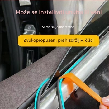 Traka za brtvljenje prozora automobila za smanjenje buke i zvučnu izolaciju stakla, rub bočnog prozora, otporna na prašinu, vodootporna i protiv magljenja, protiv vibracija