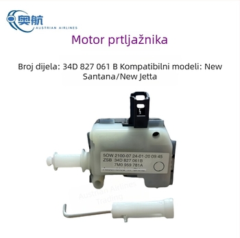Kompatibilno s New Santana i New Jetta: motor prtljažnika, motor poklopca spremnika goriva, motor zaključavanja spremnika goriva