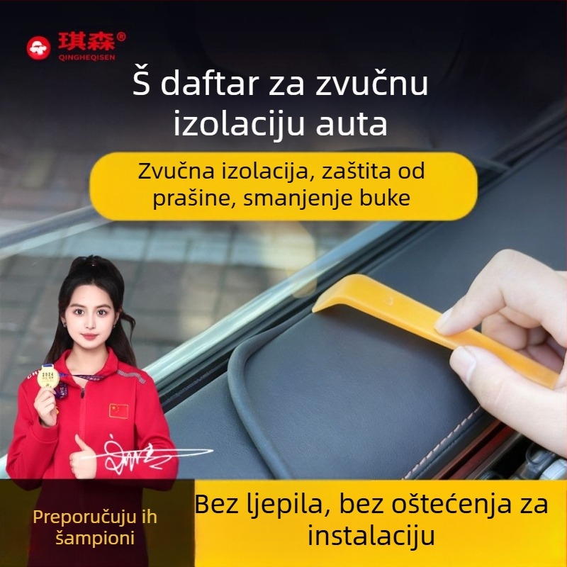 Gumeni brtveni trak za prozor automobila – spužvasti materijal, model Checsn11-1, debljina 6 mm, marka Qingheqisen/qisen