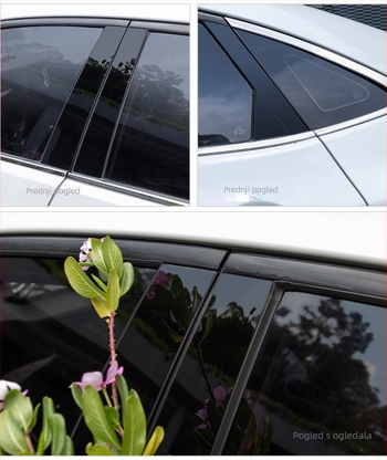 BMW naljepnica za središnji stup, sjajna crna BC, za modele G30, F30, E46, E90, F150, F18G20