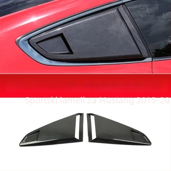 Zadnji prozor louver za Ford Mustang (2015–2022) | ABS, vanjski dekorativni lameli, prilagodljivo