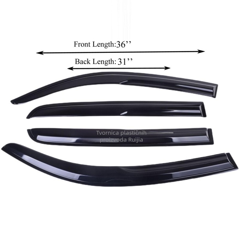 Tacoma Double Cab zaštita kiše za prozor, 2016–2022 — akril, brenda Wuxiang, mogućnost prilagođavanja