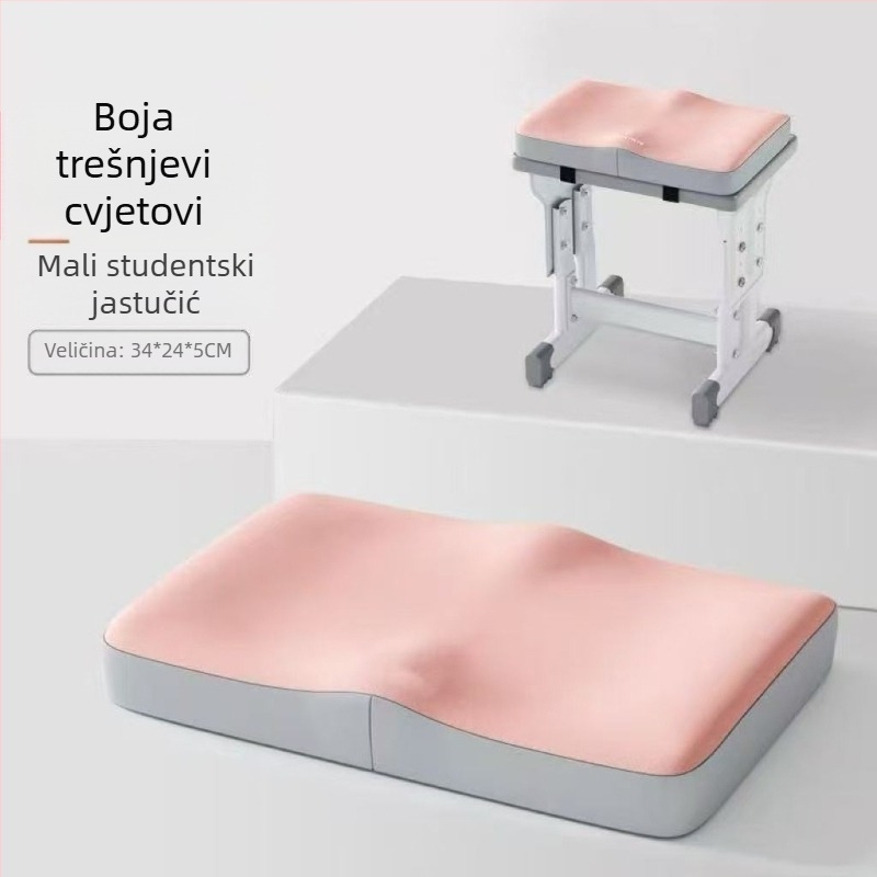 Jastuk za sjedenje od memorijske pjene za učenike, pravokutnog oblika, materijal milk silk, minimalistički stil, prilagodljivo