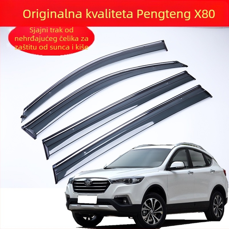 Akrilni kišni štit za Pentium X80, montaža ljepilom i kopčama, komplet od četiri komada