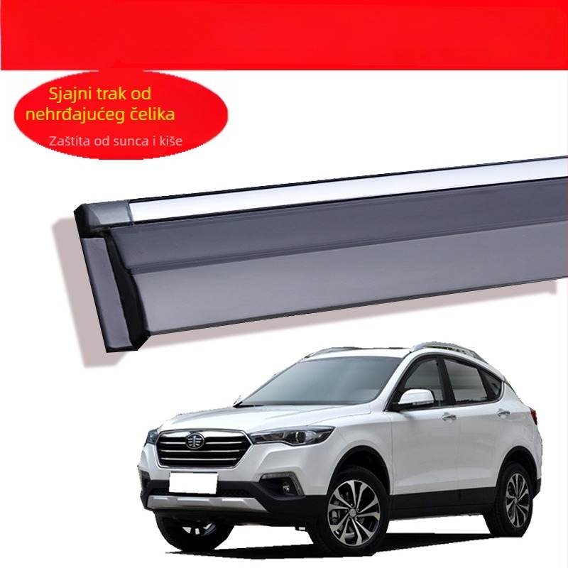 Akrilni kišni štit za Pentium X80, montaža ljepilom i kopčama, komplet od četiri komada