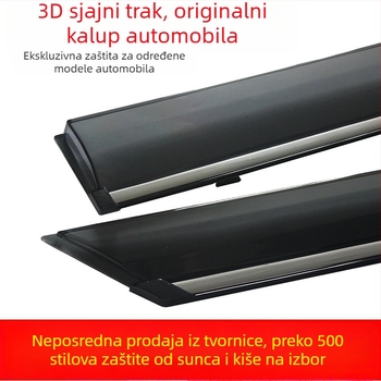 Automobilski štitnik kišnog prozora za CS75 Puls, akril, set od četiri komada, jednostavna instalacija