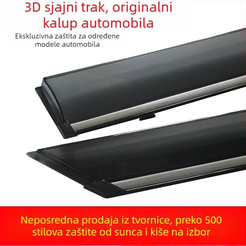 Automobilski štitnik kišnog prozora za CS75 Puls, akril, set od četiri komada, jednostavna instalacija