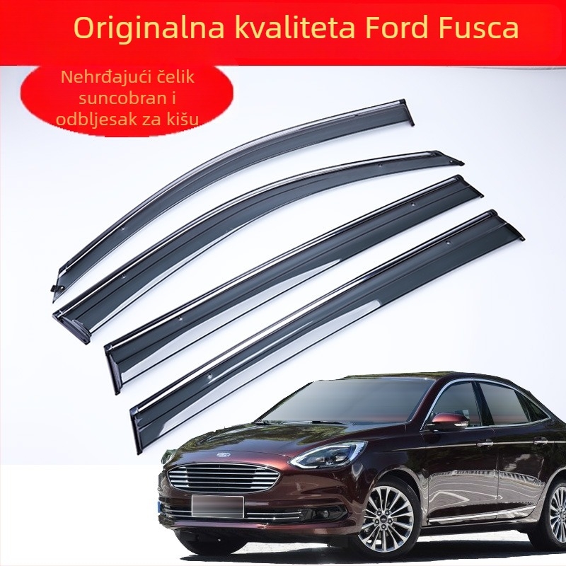Auto kišna zaštita prozora Ford Focus (2015-2018) – proširena i debela, akril, set od četiri komada, jednostavna ugradnja