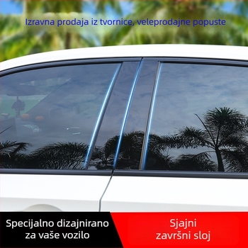 Sjajna crna naljepnica za srednji stub prozora za Cadillac ATS-L, XT5, XT4, XTS, CT5, CT4, CT6, SRX