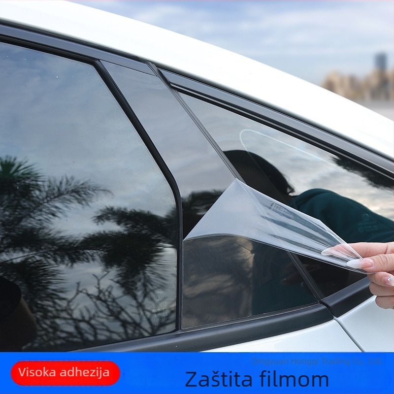 Sjajna crna naljepnica za srednji stub prozora za Cadillac ATS-L, XT5, XT4, XTS, CT5, CT4, CT6, SRX