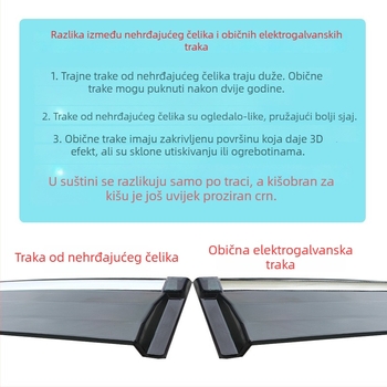 Pajero V73 zaštitnici prozora od kiše, set od 4 komada, akril