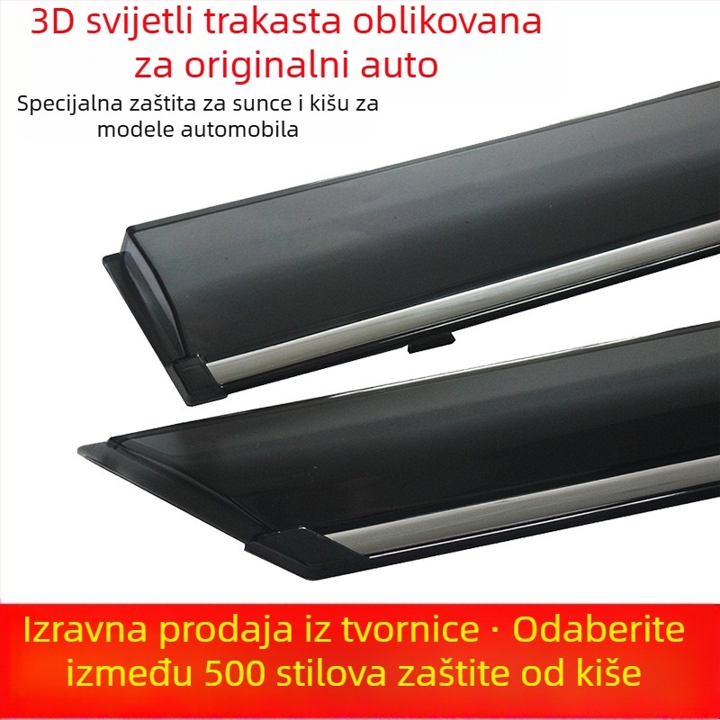 BYD Qin kišni štit za prozor - akrilni set od četiri komada, montaža kukom i ljepilom, kompatibilno s Qin EV