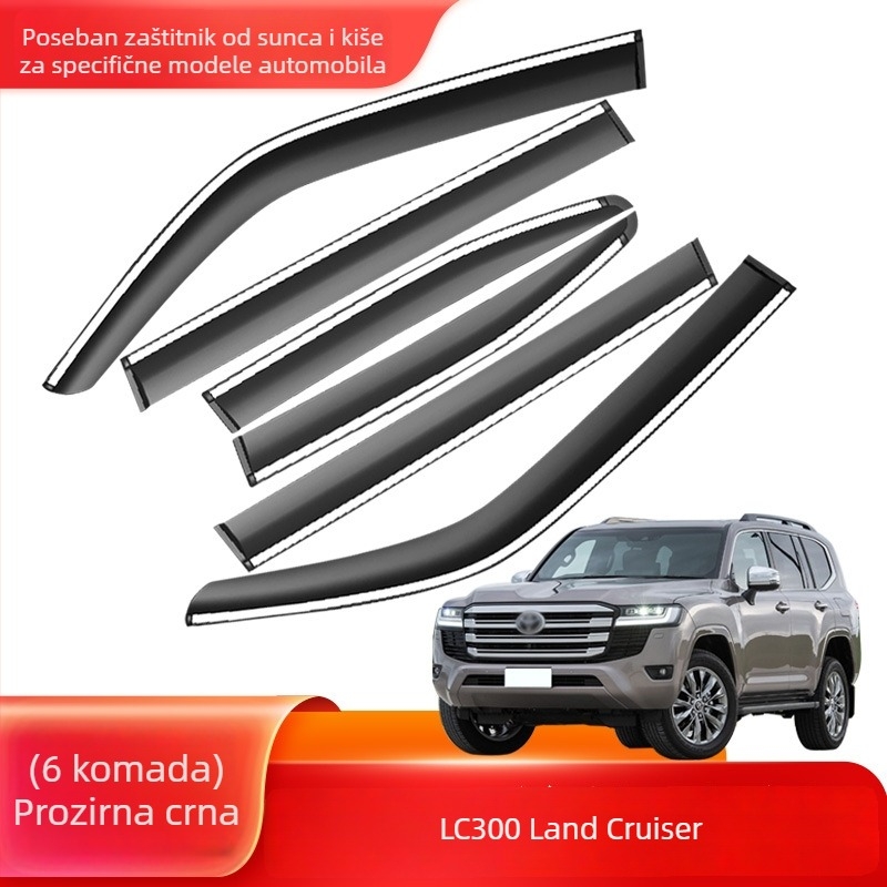 Štit za kišu za auto za Land Cruiser LC300 – akrilni, kompatibilan s LC300, marke Upstart Sunshine