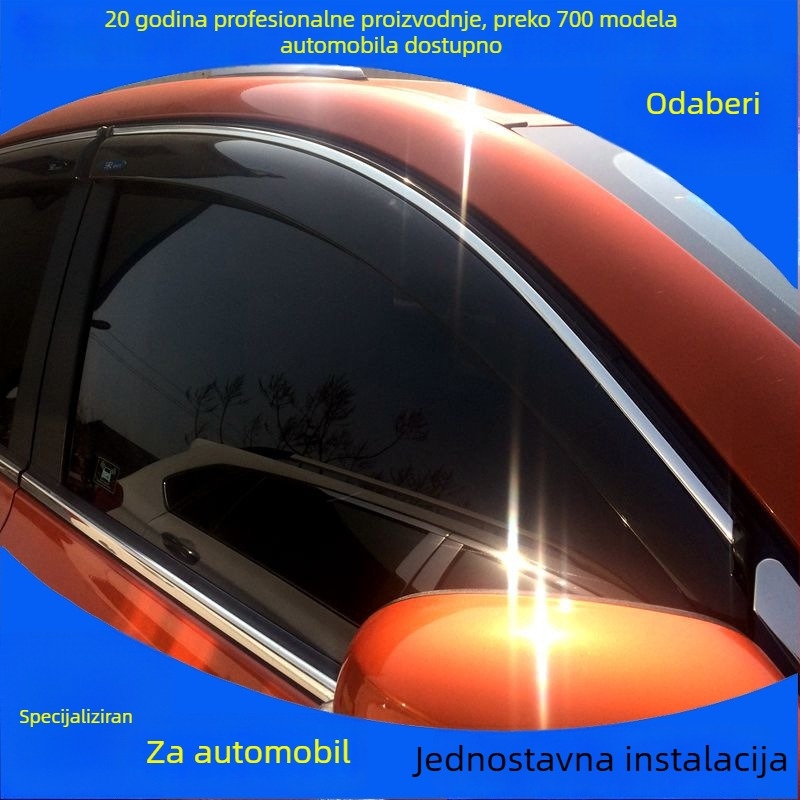 Zaštita od kiše za Toyota Sienna – akrilni zaštitni trak za prozor, montaža kukom i ljepilom, set od četiri komada