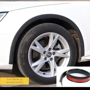 Ukrasna obruba blatnika za automobil (univerzalna) - Lynx, PVC, model 3.5/4.5, mogućnost prilagodbe, univerzalna kompatibilnost