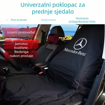 Univerzalna navlaka za auto sjedalo - najlon, PU površina, zaštita stražnjeg sjedala, šivani original stil, punjenje 20213
