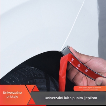 Univerzalna dekorativna letvica za lukove kotača, proširena, otporna na ogrebotine i udarce