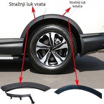 CR-V prednji i stražnji obrub obruča kotača, dekorativna traka za blatnike, kompatibilno s 2017-2019; materijal 74115-TME-T01 / 74165-TME-T01; modeli 75390-tla-a01, 75395-tla-a01, 74413-tla-a02