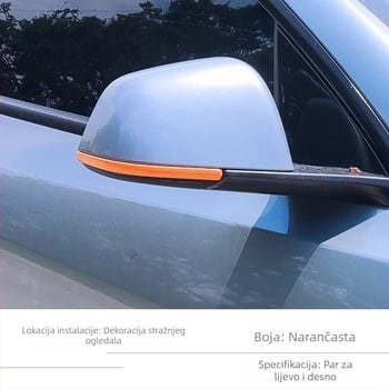 Tesla Model 3/Y stražnji retrovizor traka protiv sudara – ABS materijal, kompatibilno s Model 3/Y