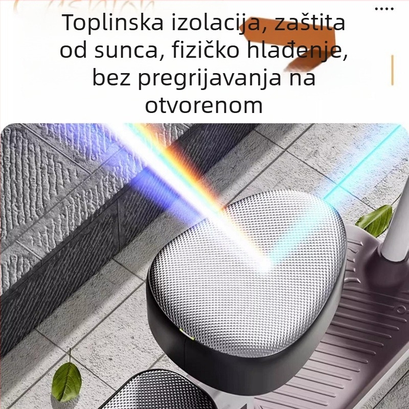Kožna navlaka za sjedalo za električni automobil, zaštita od sunca i vodonepropusna, univerzalna za sve sezone, navlaka za sjedalo za električni bicikl