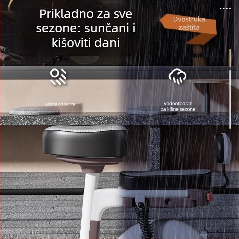 Kožna navlaka za sjedalo za električni automobil, zaštita od sunca i vodonepropusna, univerzalna za sve sezone, navlaka za sjedalo za električni bicikl