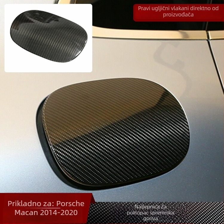 Za Porsche Macan - Poklop spremnika goriva od karbonskih vlakana, kapica za gorivo, vanjska dekoracija automobila, dodatna oprema od suhog karbona