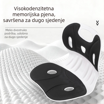 Jastuk za sjedenje s pjenom memorije i polipropilenskom osnovom, prilagodljiv, modern minimalistički stil