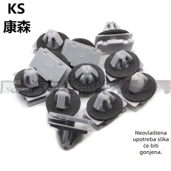 Set klipova za vanjsku traku automobila za blatnike i prag - KS materijal, model 1985, kompatibilno s Jeep Compass, Cadillac, Buick